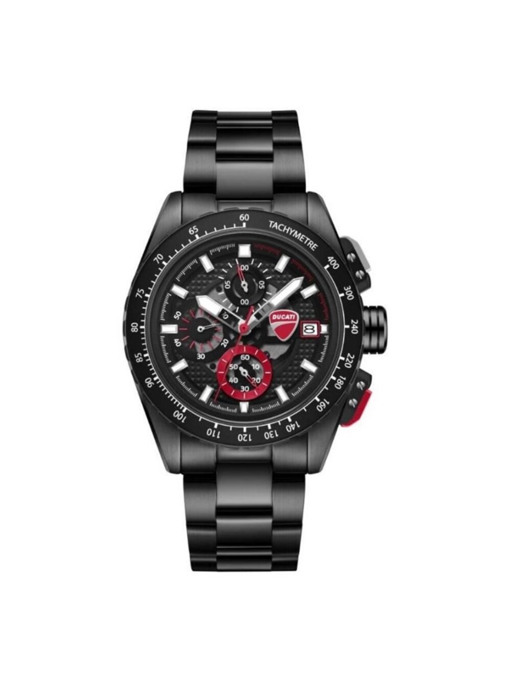 NWT Ducati Chronograph Quartz Black Dial Men's Watch